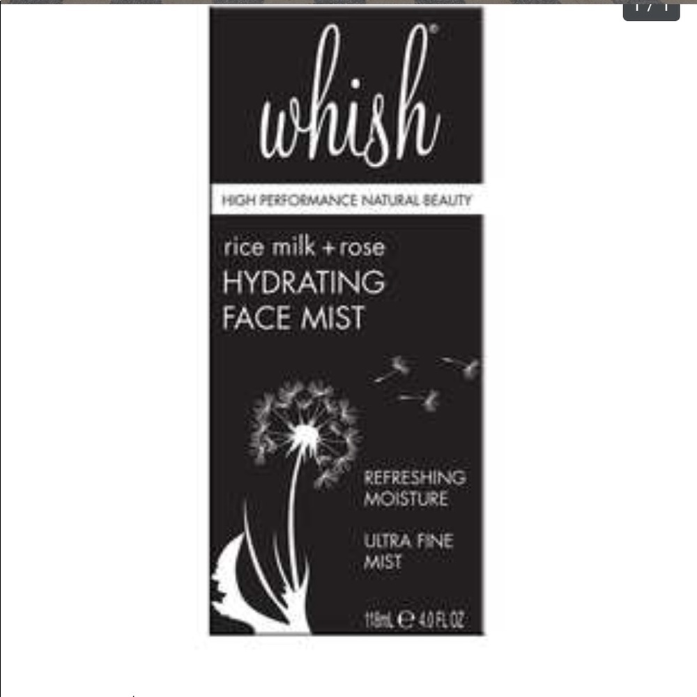 Whish beauty rice milk + rose cream cleanser, NWT